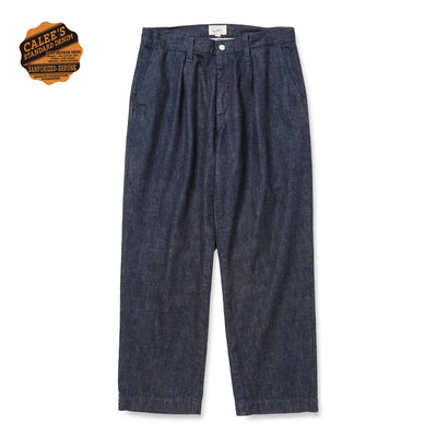 VINTAGE REPRODUCT DENIM TUCK TROUSERS ＜INDIGO＞