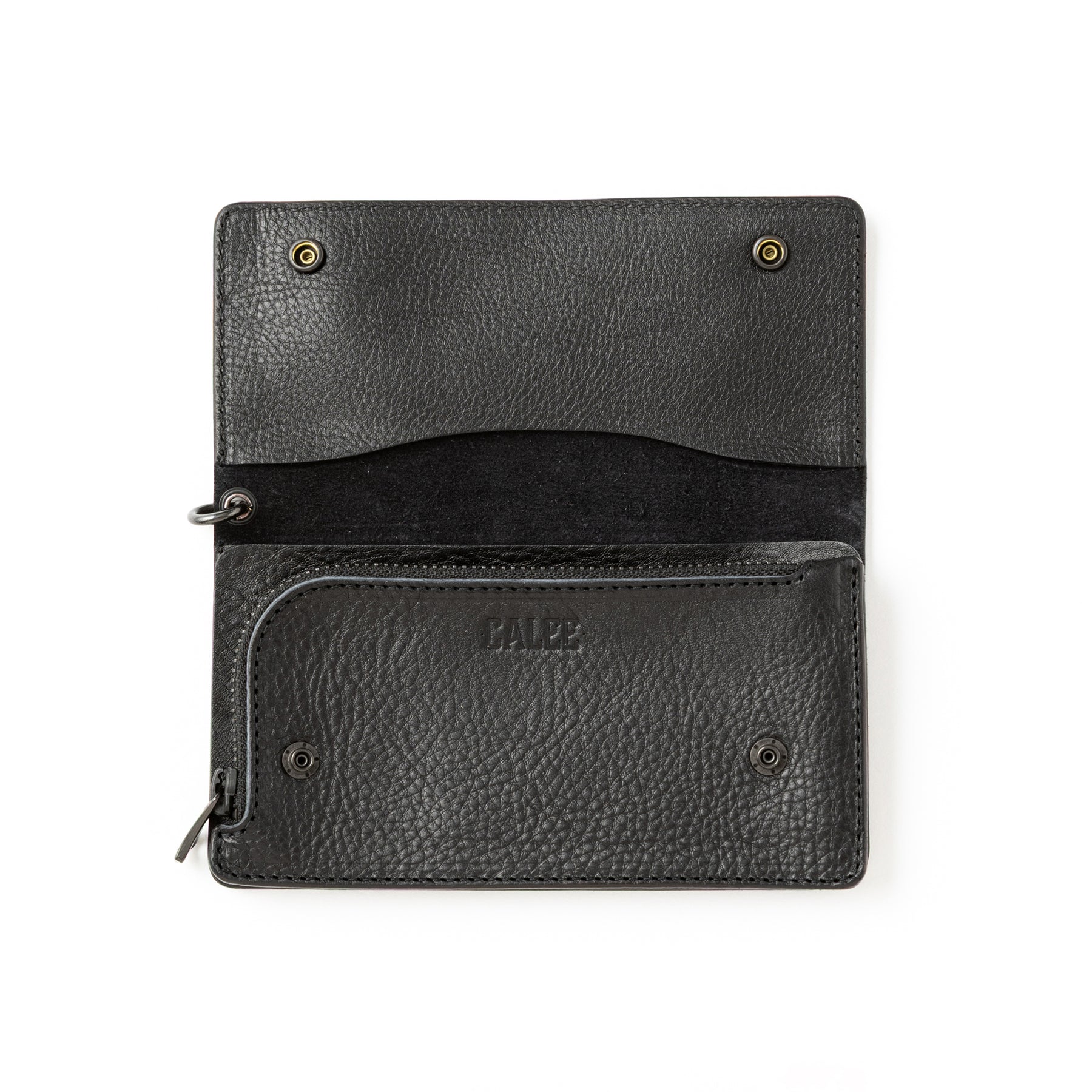 小物 CALEE_LONG WALLET BLACK STUDS LEATHER LONG WALLET＜EXCLUSIVE＞ – CALEE ONLINE