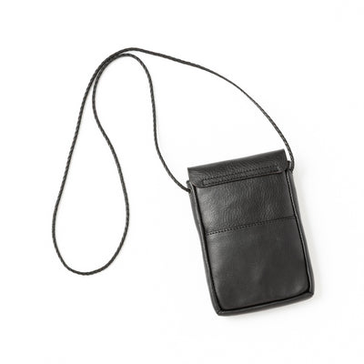 BLACK STUDS LEATHER SHOULDER POUCH ＜EXCLUSIVE＞