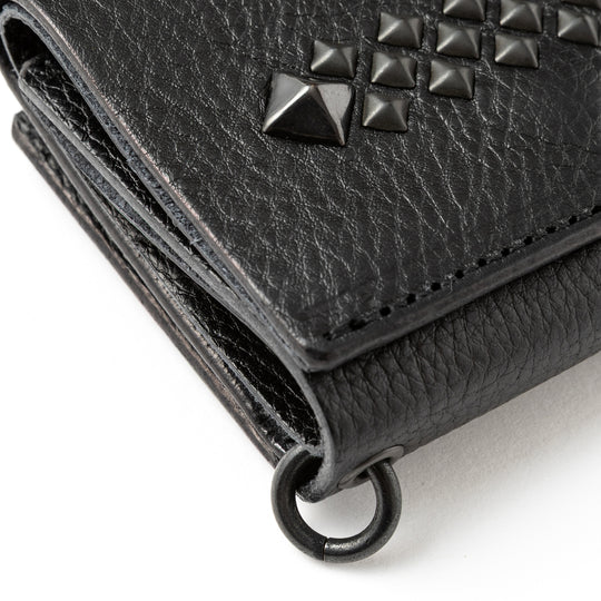 BLACK STUDS LEATHER MULTI WALLET＜EXCLUSIVE＞ – CALEE ONLINE STORE