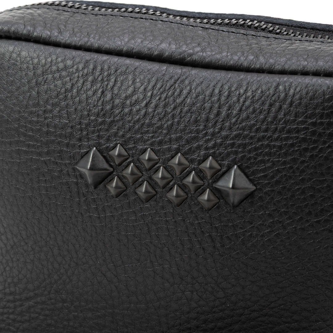 BLACK STUDS LEATHER SHOULDER BAG ＜EXCLUSIVE＞ – CALEE ONLINE STORE