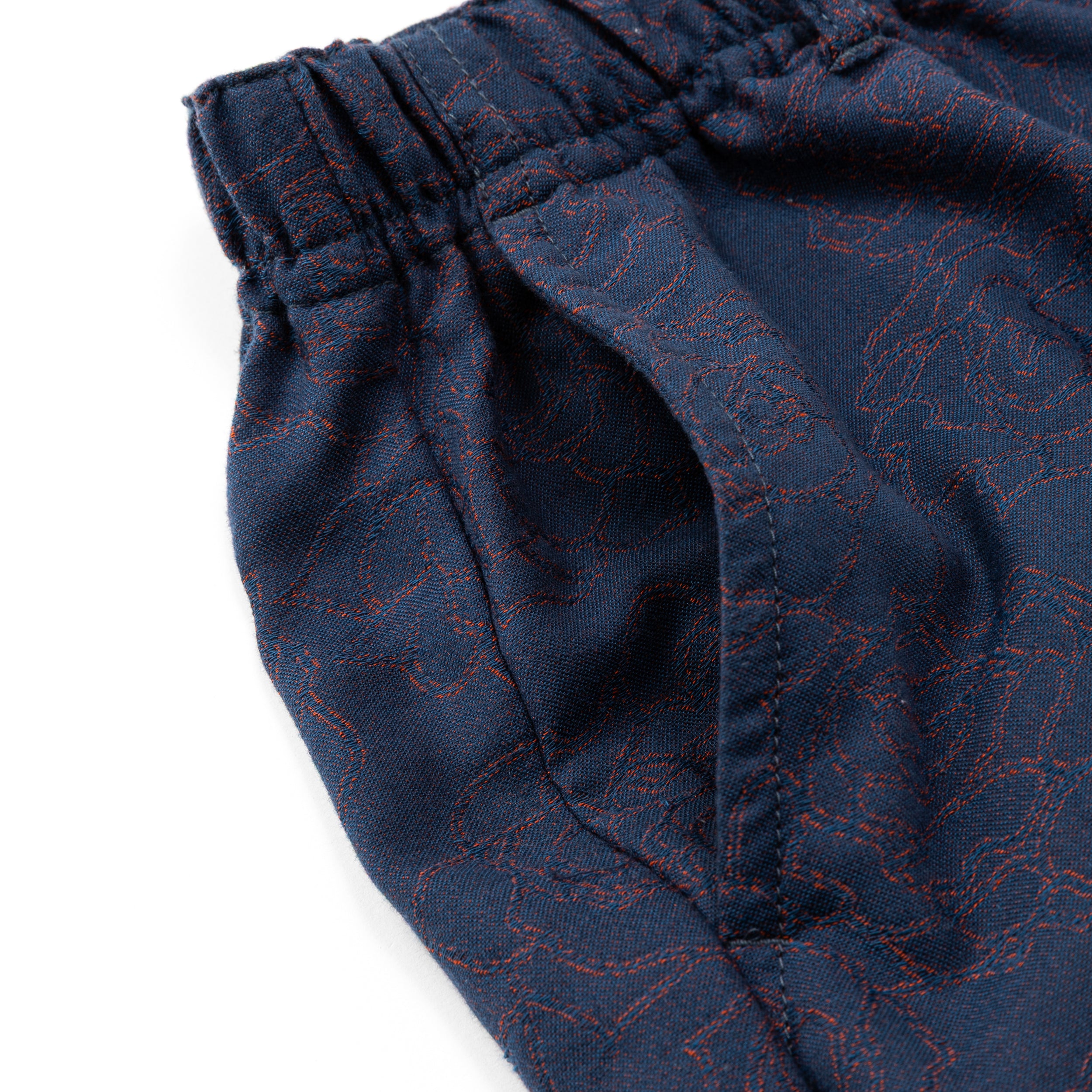 ROSE PATTERN JACQUARD RELAX PANTS – CALEE ONLINE STORE