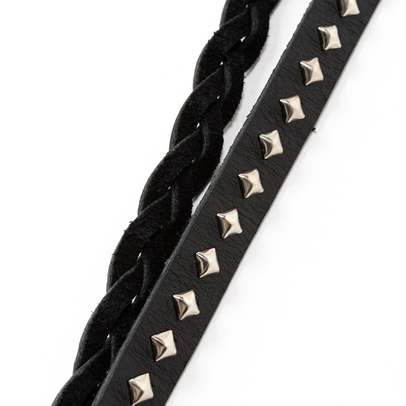 STUDS LEATHER NECK STRAP – CALEE ONLINE STORE