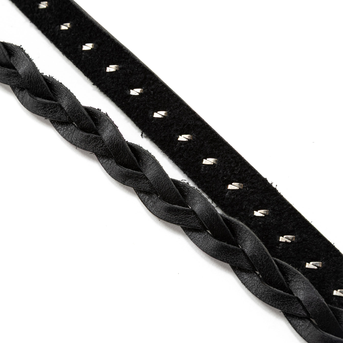 STUDS LEATHER NECK STRAP – CALEE ONLINE STORE