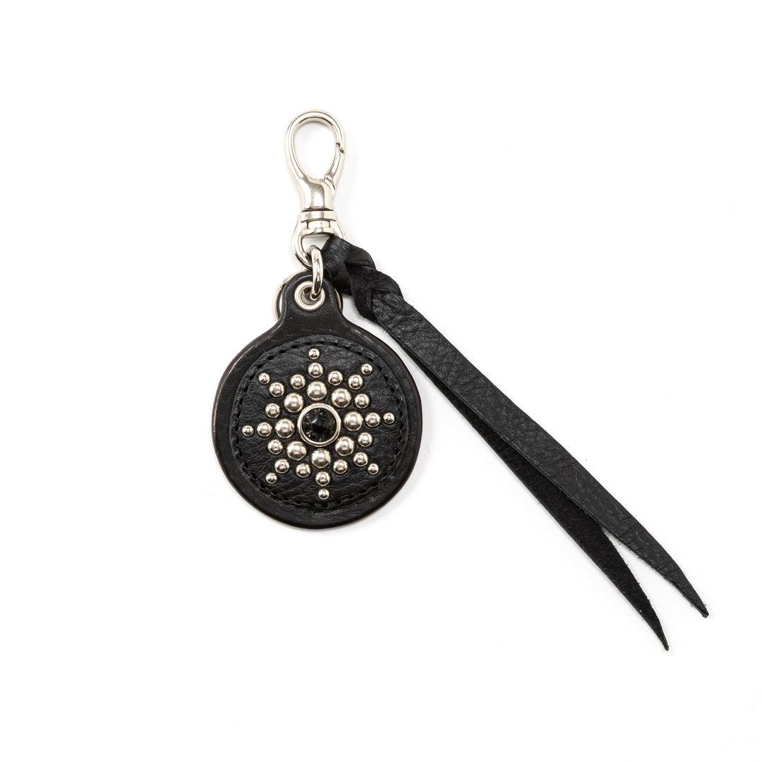 COLOR STONE STUDS LEATHER KEY RING – CALEE ONLINE STORE