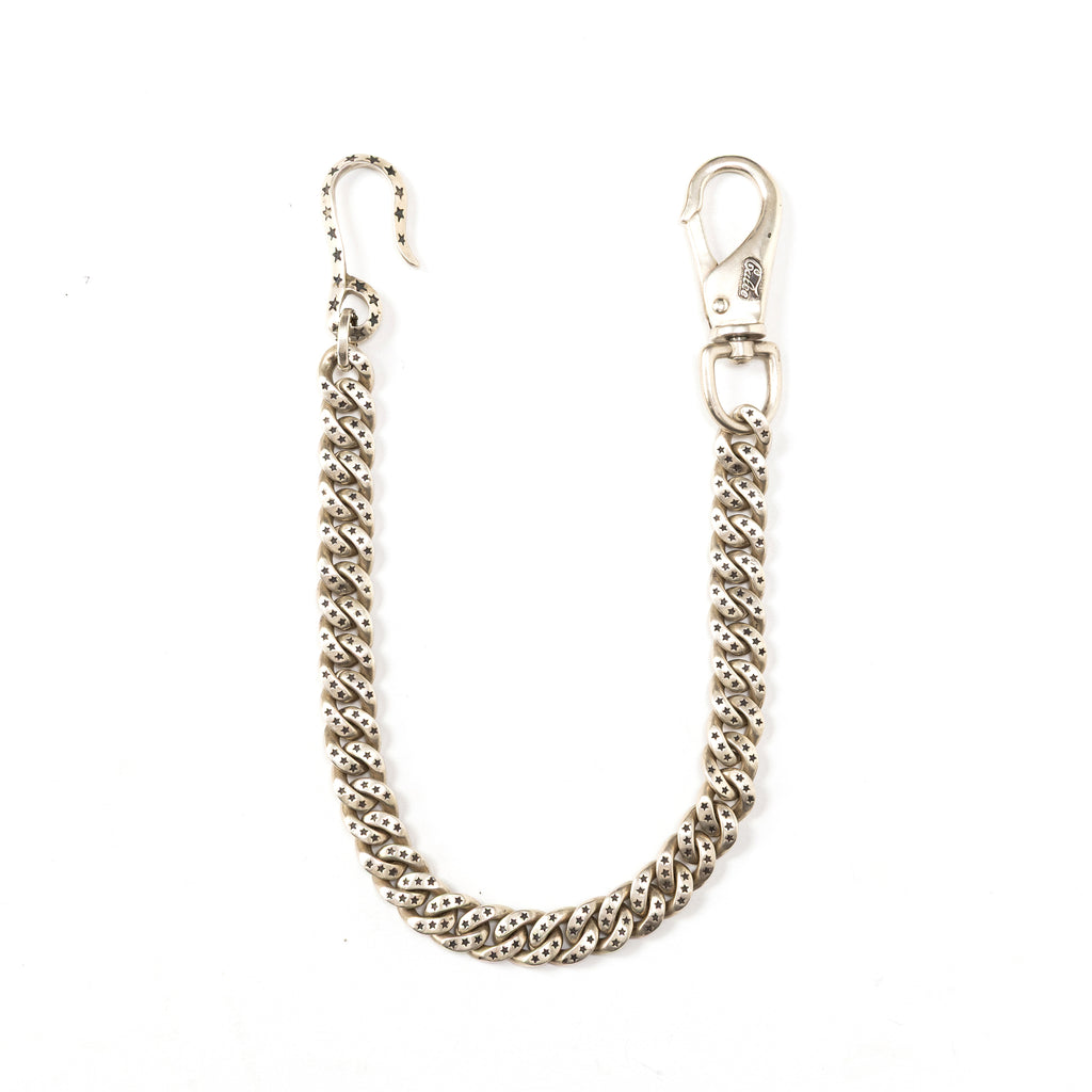 まもなく掲載終了CALEE SILVER STAR WALLET CHAIN SILVER STAR WALLET