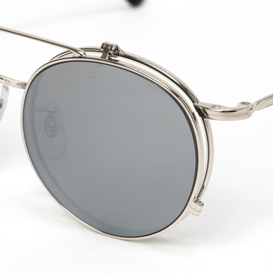FLIP UP TYPE CIRCLE METAL GLASSES ＜MIRROR LENS＞ – CALEE ONLINE STORE