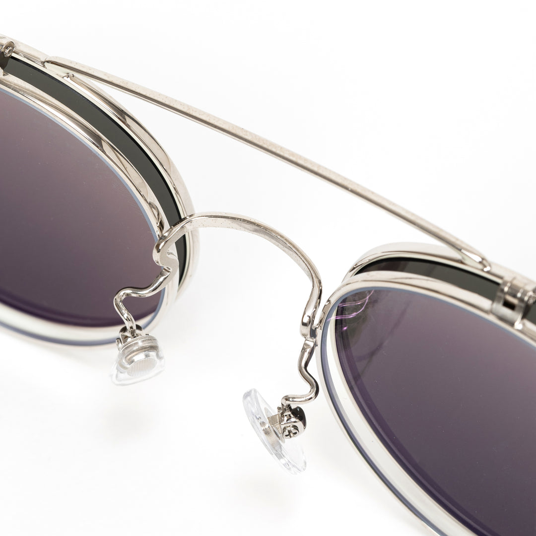 CALEE Flip up l 跳ね上げ式サングラス FLIP UP TYPE CIRCLE METAL GLASSES ＜MIRROR LENS＞ – CALEE ONLINE STORE