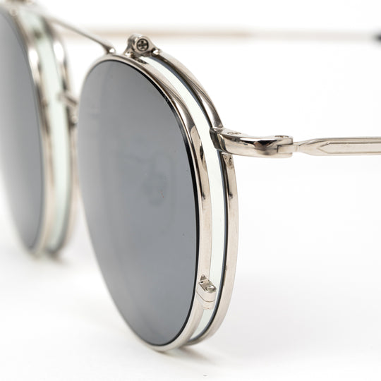 FLIP UP TYPE CIRCLE METAL GLASSES ＜MIRROR LENS＞ – CALEE ONLINE STORE