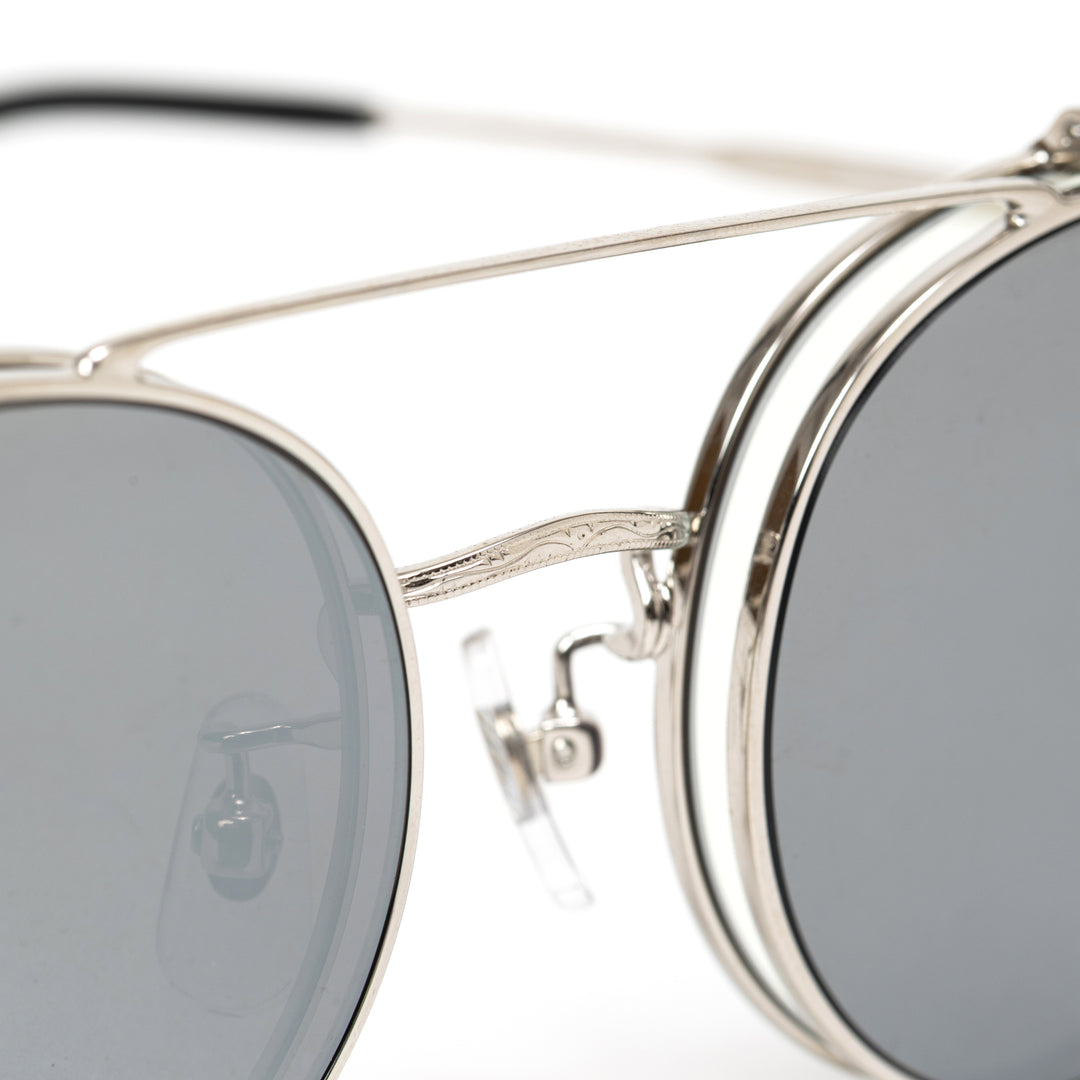 FLIP UP TYPE CIRCLE METAL GLASSES ＜MIRROR LENS＞ – CALEE ONLINE STORE