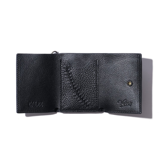 小物 calee STUDS LEATHER TYPE MULTI WALLET CALEE - STUDS LEATHER MULTI WALLET (BLACK) / スタッズ レザー