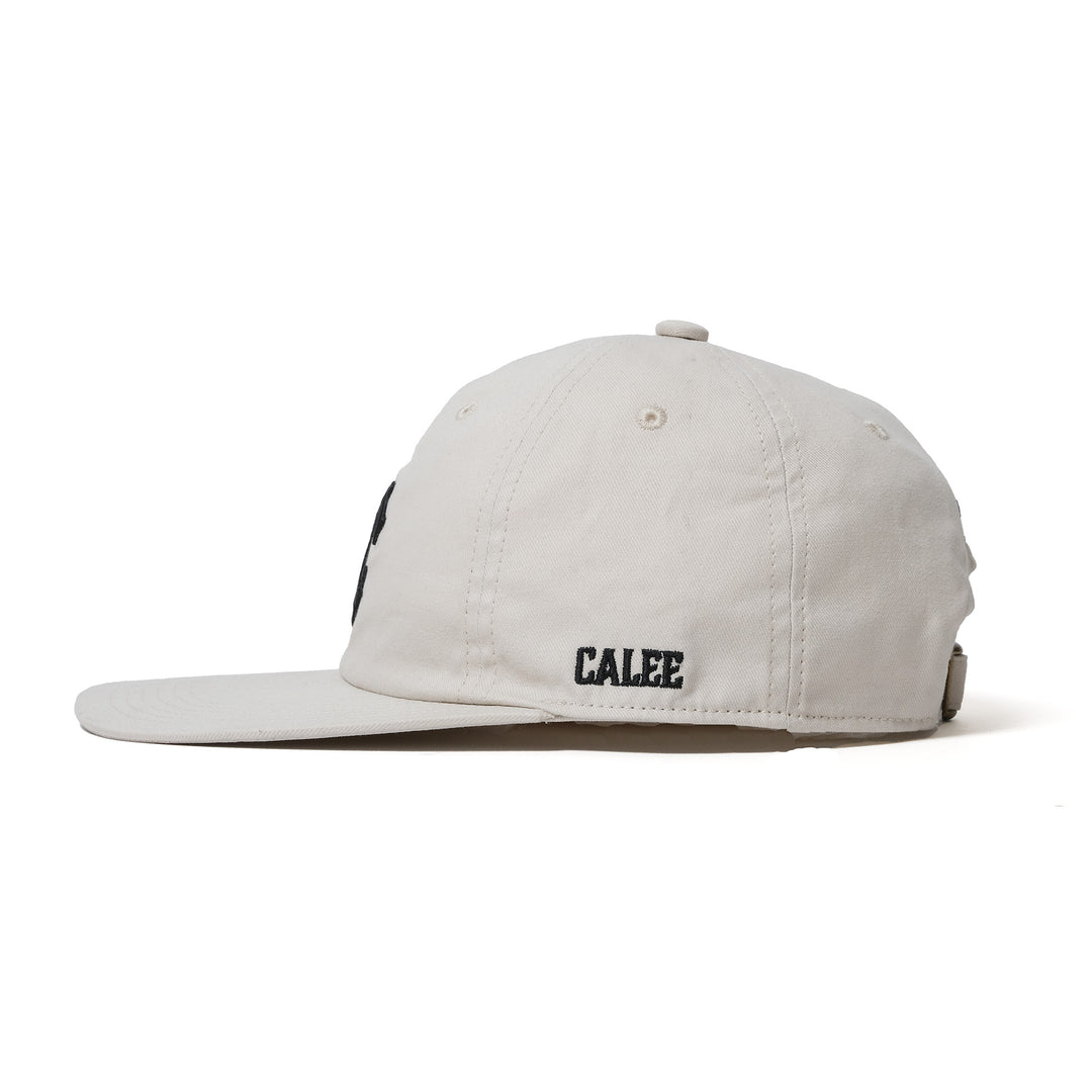 ☆希少モデル　CALEE　LEATHER CASQUETTE 　レザー　キャスケット　黒　L　新品同様　テンダーロイン好きに　アメカジ☆ いまの気分ド真ん中の\u002780s感がたまらんぜ！「Calee」のCal Logo