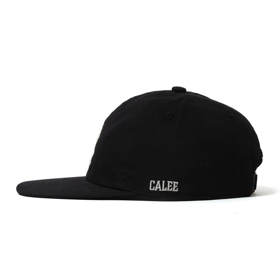 ☆希少モデル　CALEE　LEATHER CASQUETTE 　レザー　キャスケット　黒　L　新品同様　テンダーロイン好きに　アメカジ☆ いまの気分ド真ん中の\u002780s感がたまらんぜ！「Calee」のCal Logo