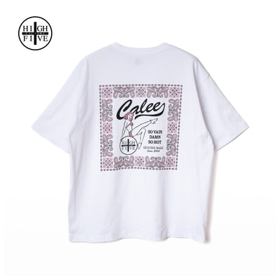 × HIGH FIVE FACTORY CAL RETRO GIRL BANDANNA TEE