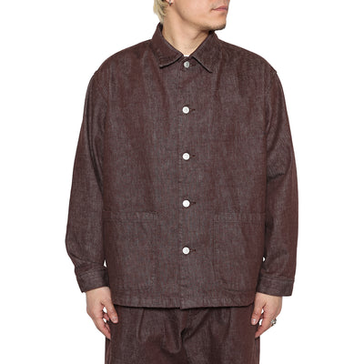 VINTAGE REPRODUCT DENIM COVERALL ＜BROWN DENIM＞