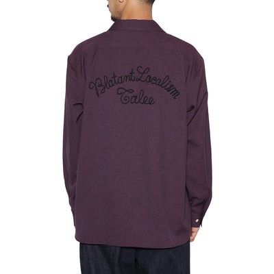 "BLATANT LOCALISM" OPEN COLLAR ROUND L/S SH