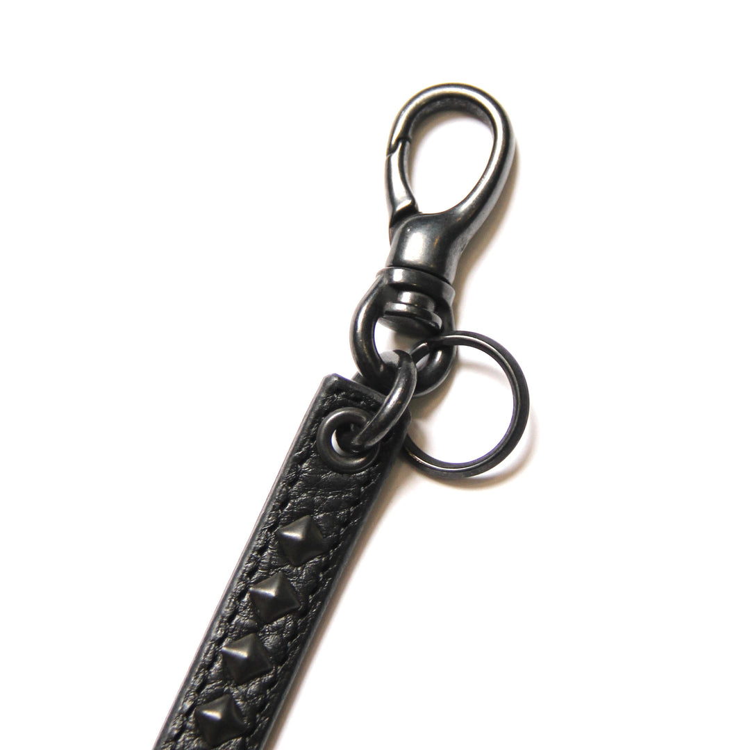 BLACK STUDS LEATHER WALLET CORD ＜EXCLUSIVE＞ – CALEE ONLINE