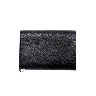 SILVER STAR CONCHO FLAP LEATHER HALF WALLET