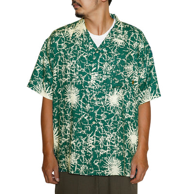 R/P BATIK PATTERN OPEN COLLAR SH