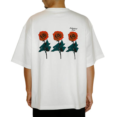 DROP SHOULDER "INDIVIDUAL BASIS" ROSE LOGO TEE