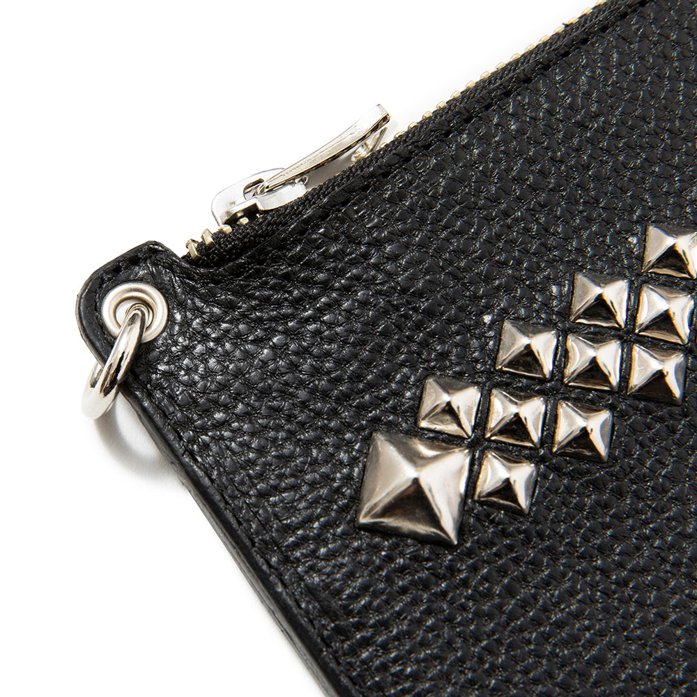 小物 CALEE studs leathers wallet CALEE - STUDS LEATHER MULTI CASE WALLET (BLACK) / スタッズレザー