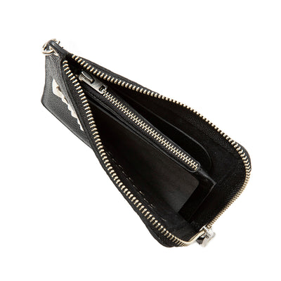 STUDS LEATHER WALLET POUCH