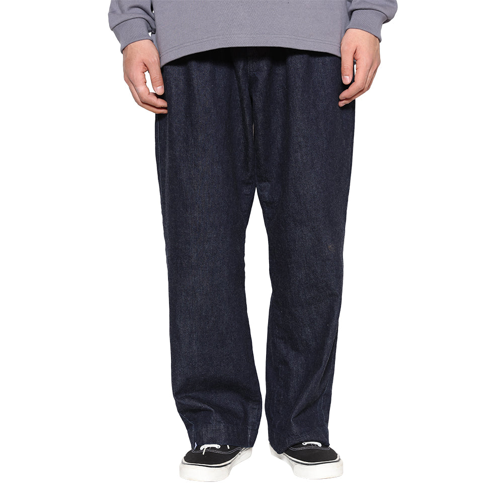 VINTAGE REPRODUCT DENIM TUCK TROUSERS ＜INDIGO＞