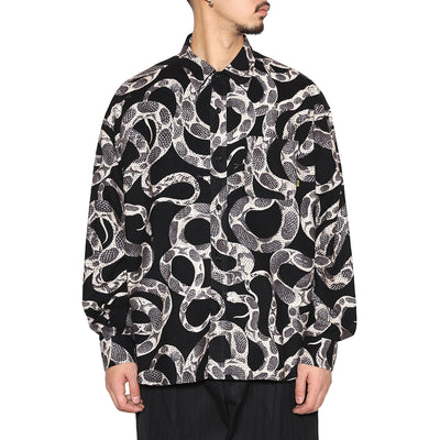 PRINT NEL L/S SH ＜SNAKE PATTERN＞