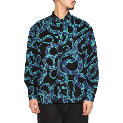 PRINT NEL L/S SH ＜SNAKE PATTERN＞