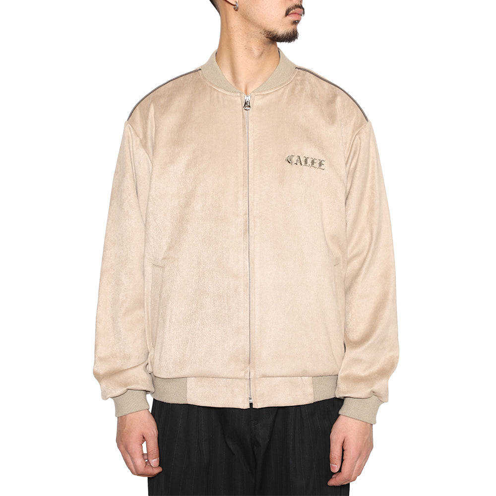 FAUX SUEDE RIB JACKET