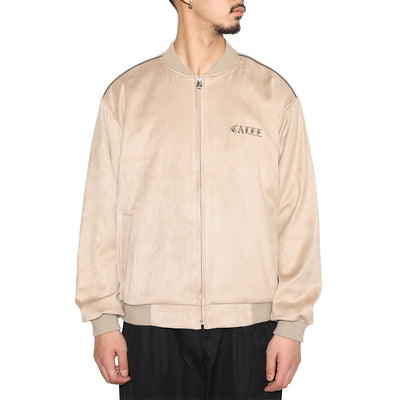 FAUX SUEDE RIB JACKET