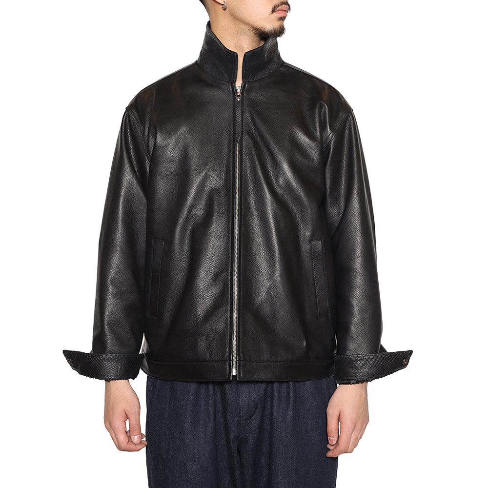 LEATHER SWINGTOP ＜WITH PYTHON LEATHER＞