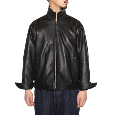 LEATHER SWINGTOP ＜WITH PYTHON LEATHER＞