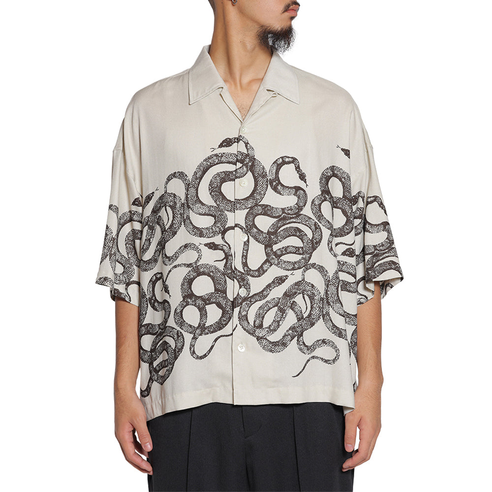 トップス CALEE snake pattern drop shoulder 5 SLEEVES DROP SHOULDER SH ＜SNAKE PATTERN＞ – CALEE ONLINE
