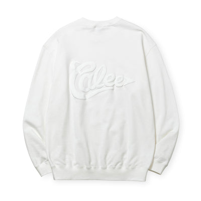 CALEE FOAMING LOGO CREW NECK SW