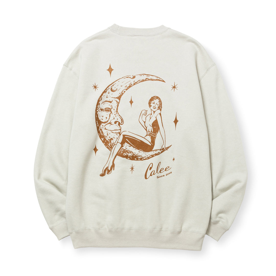 トップス CALEE SYNDICATE RETRO GIRL CREW NECK SW CALEE 】 SYNDICATE RETRO GIRL CREW NECK SW ＜NATURALLY PAINT