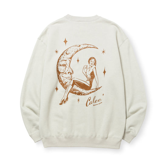 トップス CALEE SYNDICATE RETRO GIRL CREW NECK SW SYNDICATE RETRO GIRL CREW NECK SW ＜NATURALLY PAINT DESIGN