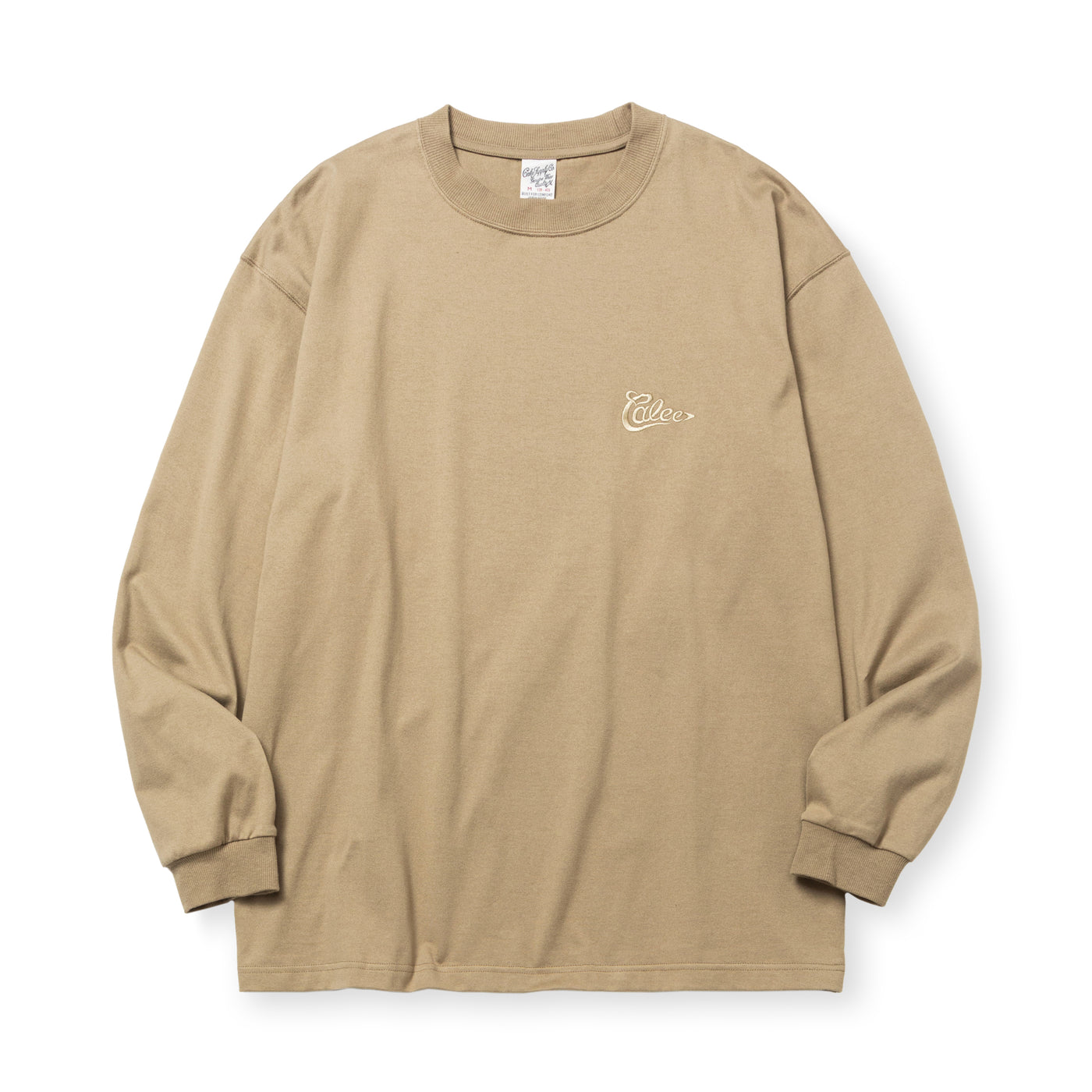 CALEE LOGO DROP L/S TEE