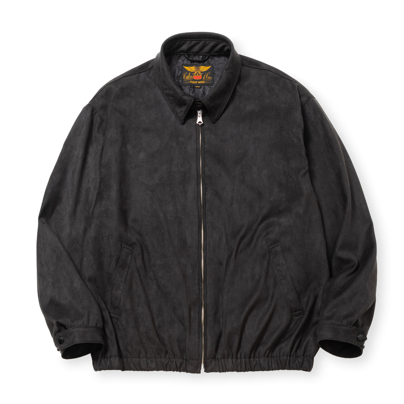 FAUX SUEDE HARRINGTON JACKET