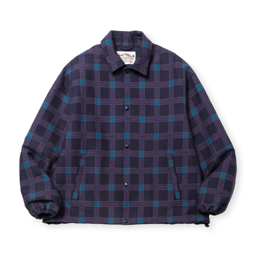 BOX CHECK OVER SIZE COACH JACKET – CALEE ONLINE STORE