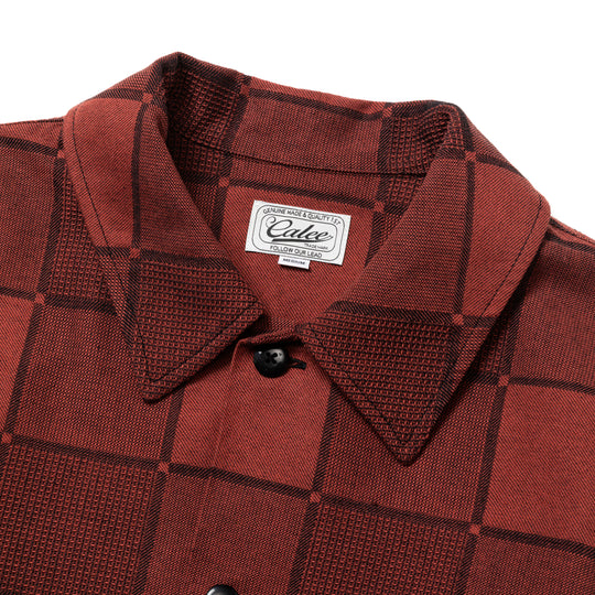 トップス CALEE/BLOCKCHECK OVERSIZE SHIRT JACKET BLOCK CHECK OVER SIZE SHIRT JACKET – CALEE ONLINE STORE
