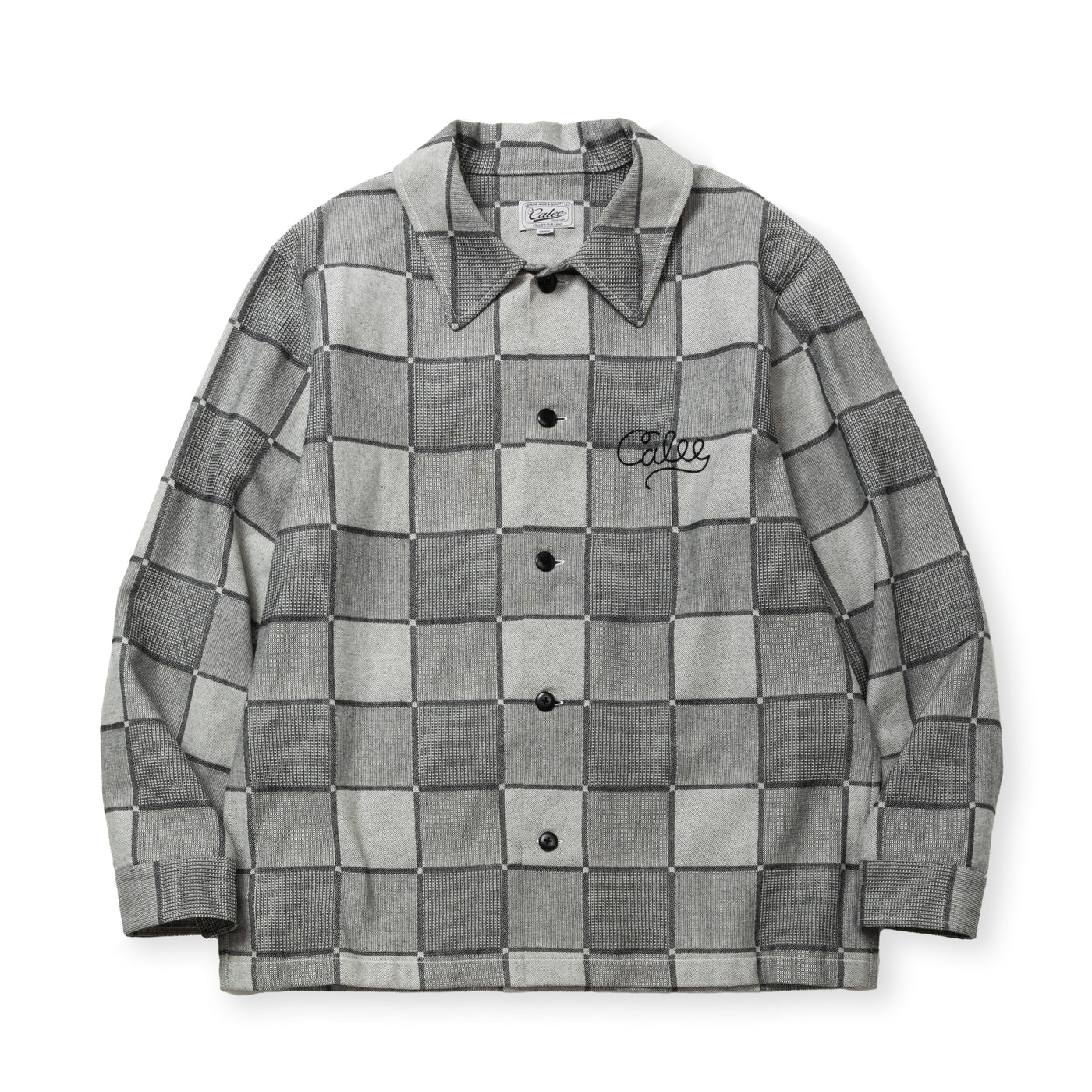 BLOCK CHECK OVER SIZE SHIRT JACKET