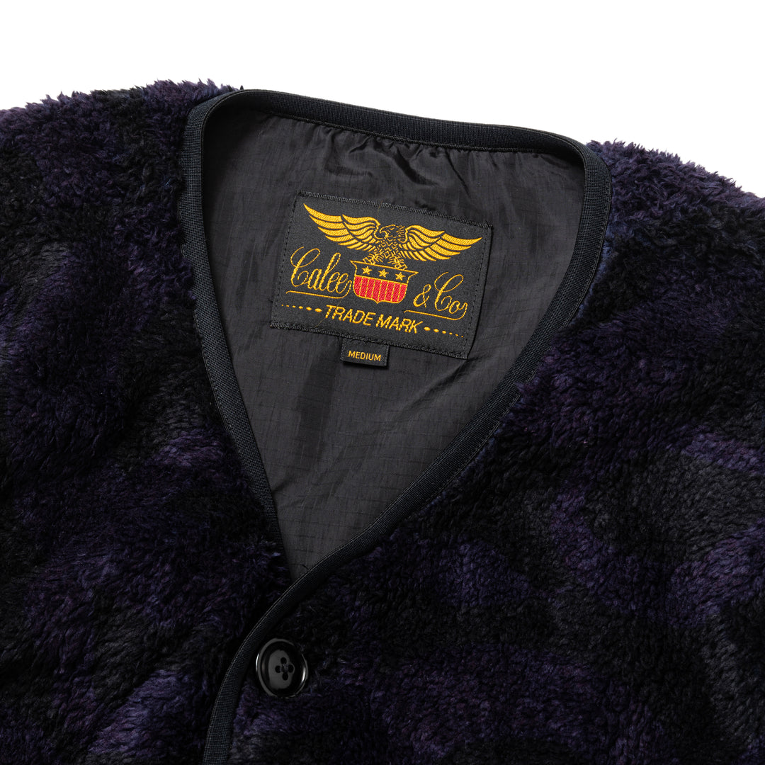 【CALEE】NYLON RIP FLEECE WAIST COAT m41309533195_1.jpg