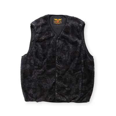 NYLON RIP FLEECE WAIST COAT ＜SNAKE PATTERN＞