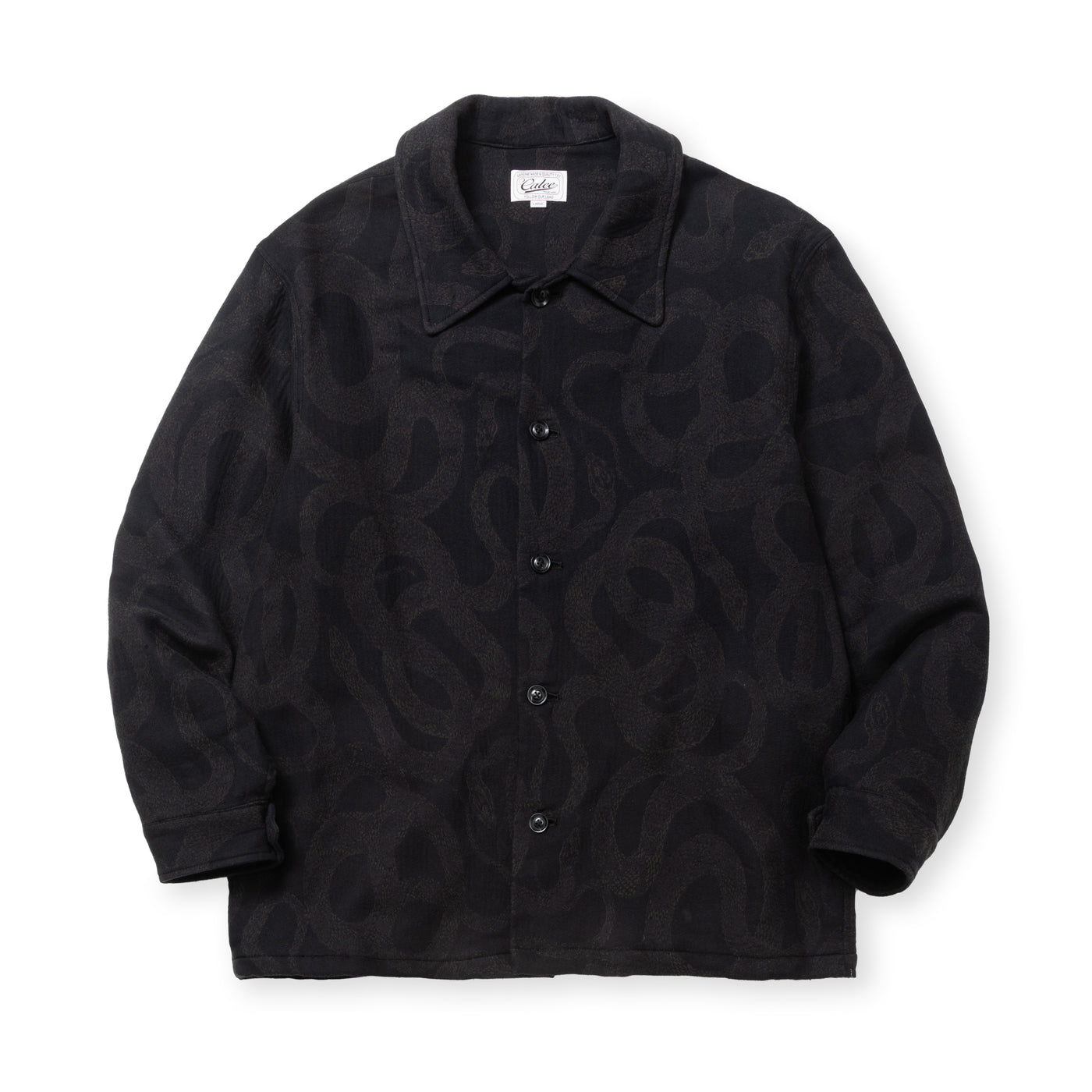 JACQUARD SHIRT JACKET ＜SNAKE PATTERN＞