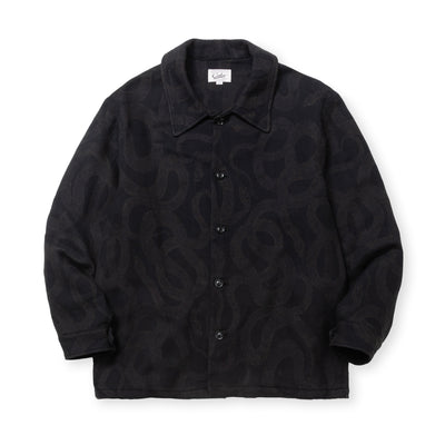 JACQUARD SHIRT JACKET ＜SNAKE PATTERN＞