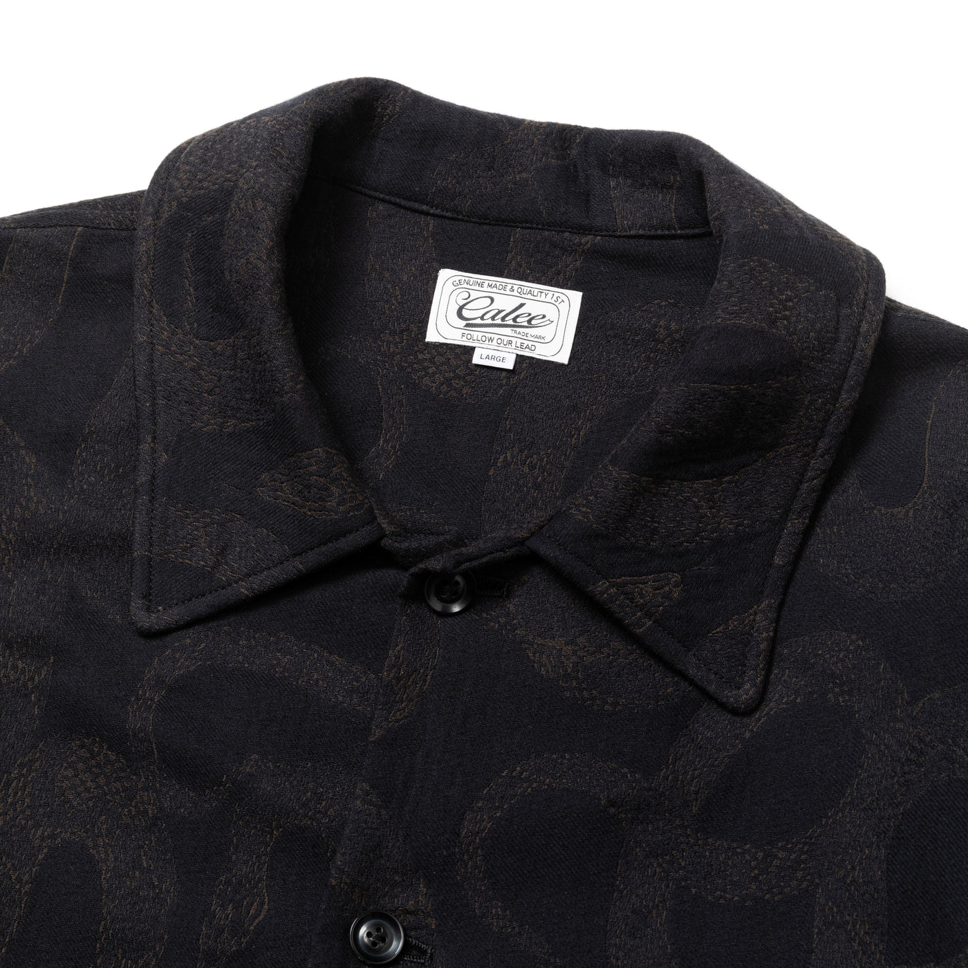 JACQUARD SHIRT JACKET ＜SNAKE PATTERN＞