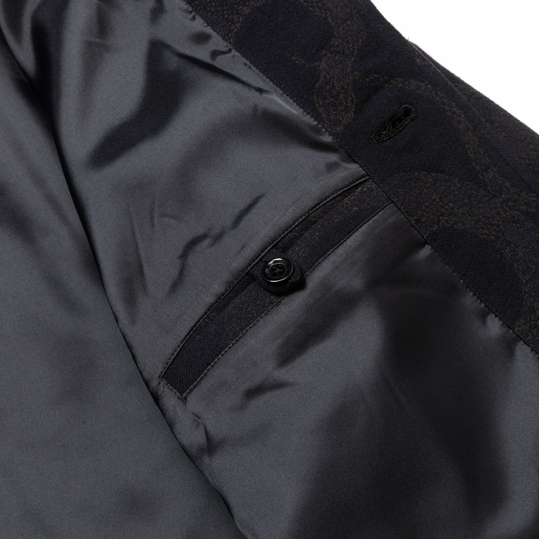 CALEE コート　スパイラル柄 CALEE スパイラル 総柄 トラック ジャケット キャリー ナイロン