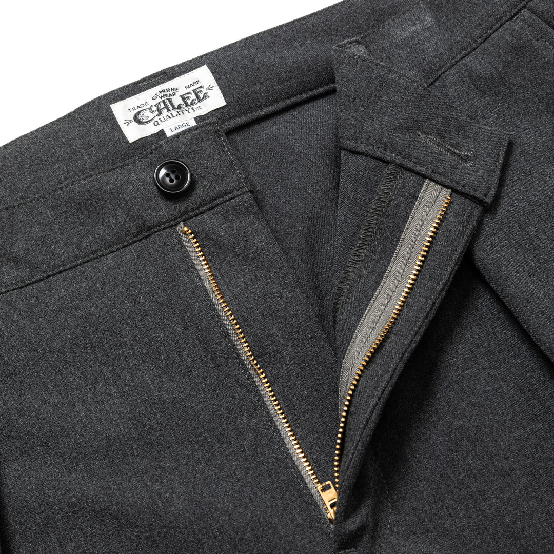 THERMOLITE TWILL TUCK WIDE SLACKS – CALEE ONLINE STORE