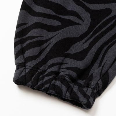 ZEBRA PATTERN SWEAT RELAX PANTS